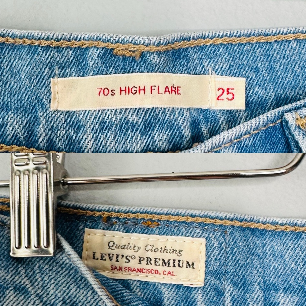 Levi's Premium 70's High Rise Flare Jeans - Picture 8 of 11